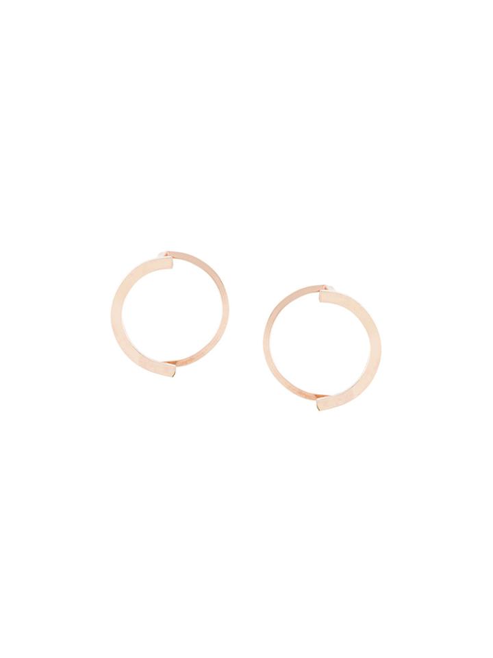 By Boe Broken Loop Earrings - Metallic