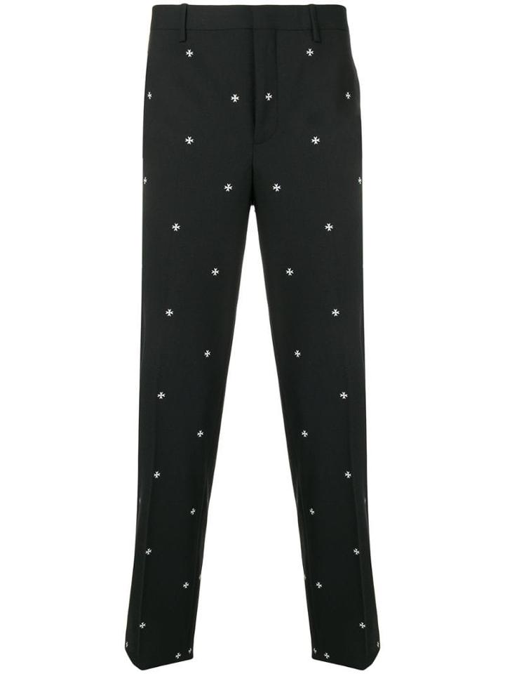 Neil Barrett Military Star Tailored Trousers - Black