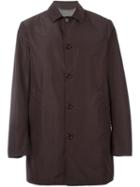 Eleventy Single Breasted Coat, Men's, Size: M, Brown, Cotton/nylon