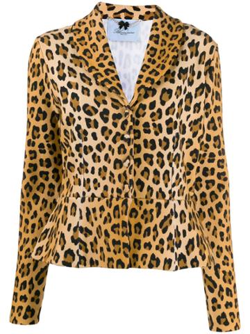 Blumarine Leopard-print Jacket - Brown