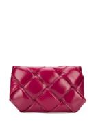 Bottega Veneta Padded Weave Clutch - Purple