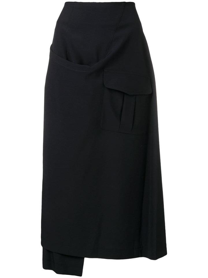 Comme Des Garçons Comme Des Garçons Asymmetric Length Skirt - Blue