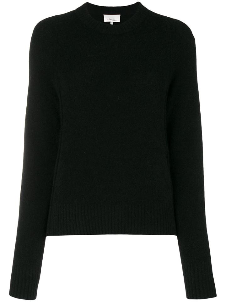 3.1 Phillip Lim Boxy Crew Neck Sweater - Black