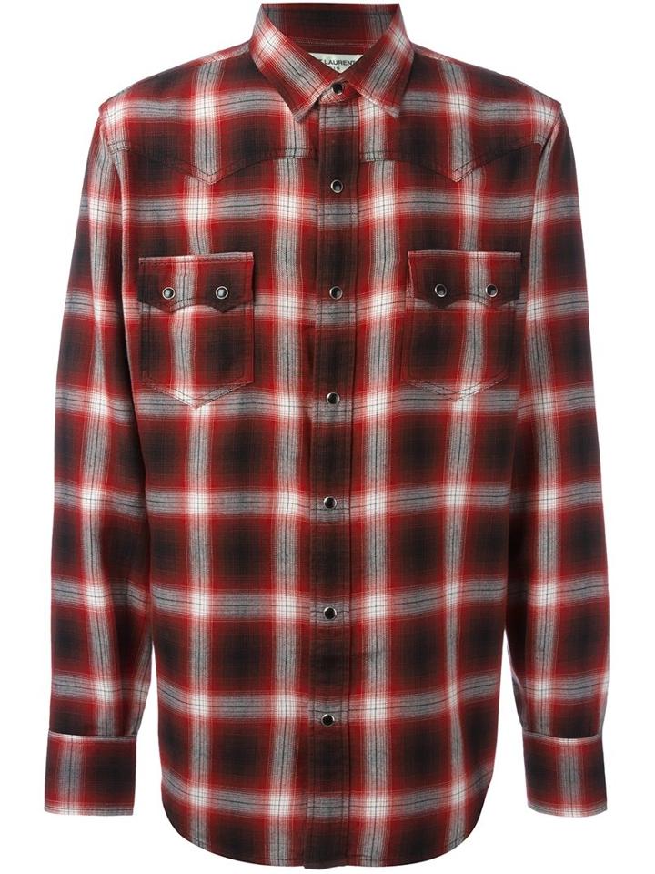 Saint Laurent Western Checked Shirt