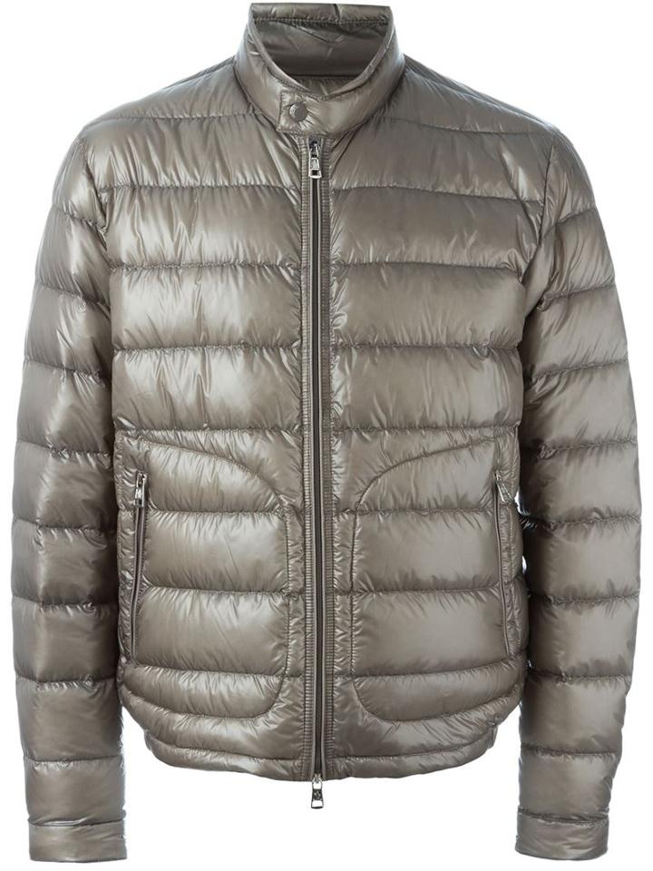 Moncler 'acorus' Padded Jacket, Men's, Size: 5, Grey, Polyamide/feather Down