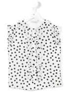 Dolce & Gabbana Kids Polka Dot Shirt, Girl's, Size: 12 Yrs, White