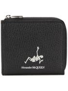 Alexander Mcqueen Logo Zipped Wallet - Black