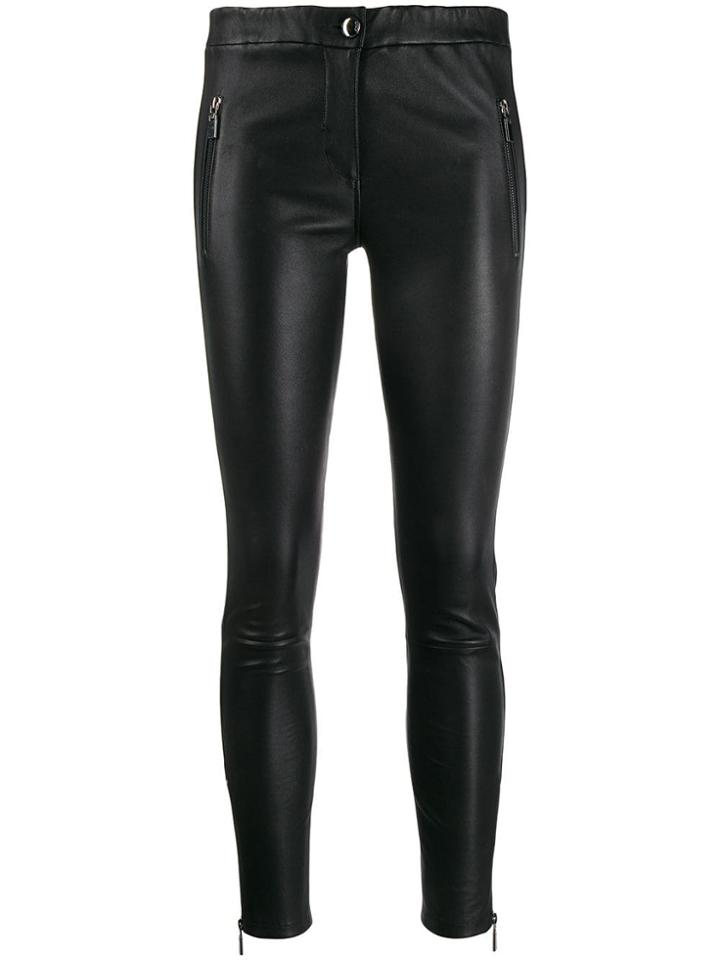 Arma High-waisted Skinny Trousers - Black