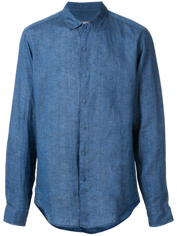 Jac+ Jack Simple Buttoned Up Shirt - Blue