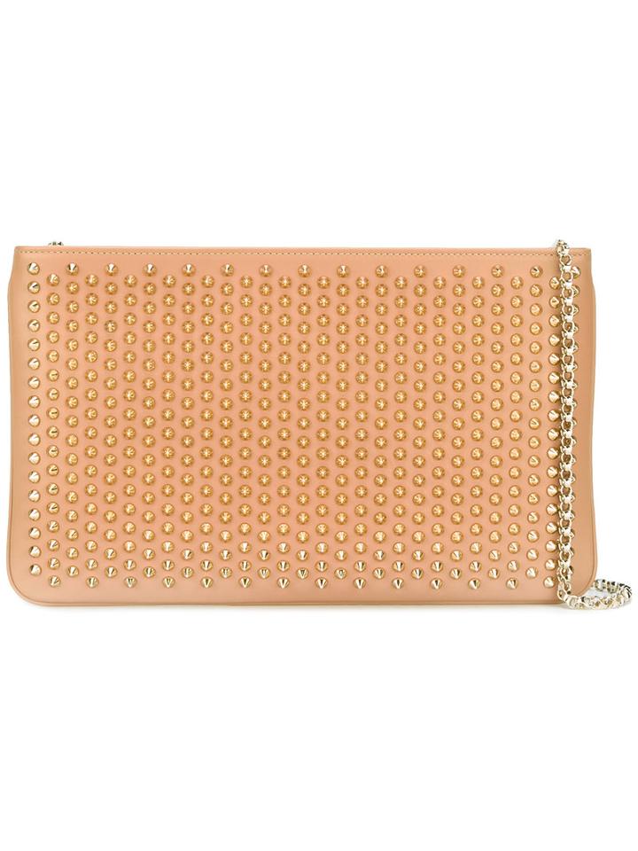Christian Louboutin Loubiposh Nv Clutch Bag, Women's, Pink/purple, Calf Leather