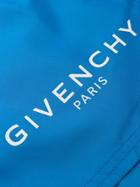 Givenchy Logo Print Swim Shorts - Blue