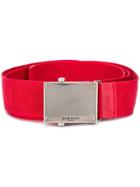 Givenchy Logo Plaque Belt - Red
