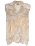 Stella Mccartney Faux Fur Gilet Jacket - White