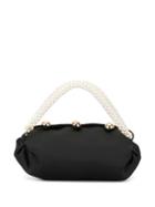 0711 Small Nino Pearl-handle Tote - Black