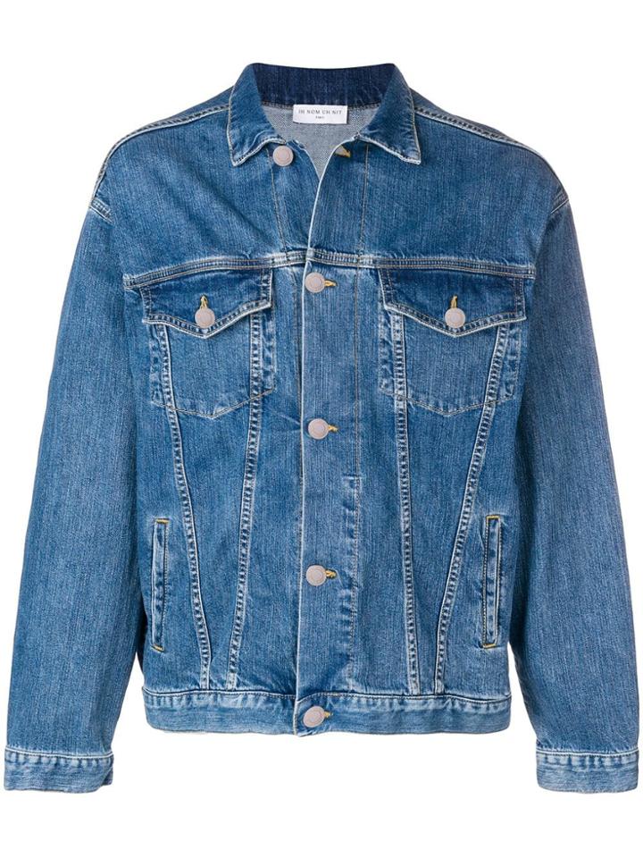 Ih Nom Uh Nit Loose Fit Denim Jacket - Blue