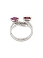 Delfina Delettrez Face Embellished Ring, Women's, Metallic