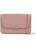 Valentino Valentino Garavani Demi Lune Shoulder Bag - Pink & Purple