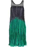 Mara Mac Gradient Effect Ruched Dress - Green