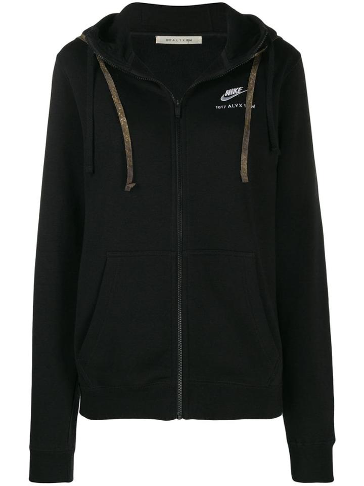 1017 Alyx 9sm Embroidered Logo Hoodie - Black