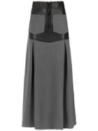 Andrea Bogosian Panelled Long Skirt - Grey