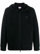 Woolrich Front Zipped Pocket Hoodie - Black