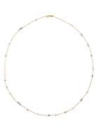 Natasha Collis Sapphire Single Chain Necklace, Women's, Metallic