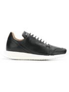 Rick Owens Oblique Lace-up Sneakers - Black