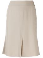 Chanel Pre-owned 2004's Box Pleat Slim-fit Skirt - Neutrals