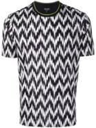 Giorgio Armani Zig-zag Printed T-shirt - Black
