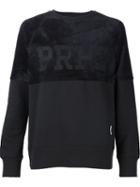 Prps Velour Panel Sweatshirt, Men's, Size: Xxl, Black, Cotton/polyester