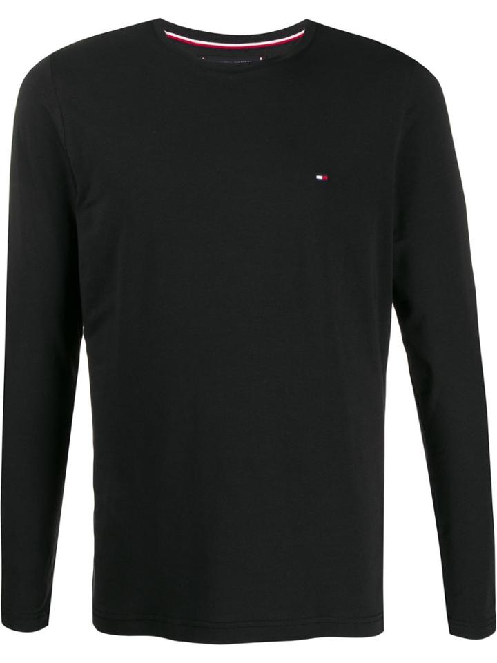 Tommy Hilfiger Long Sleeved Sweatshirt - Black
