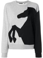 Sport Max Code Geyser Horse Sweatshirt - Grey