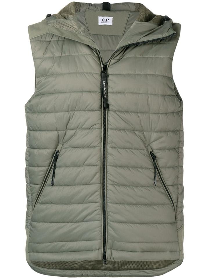 Cp Company Vest With Glasses - Green