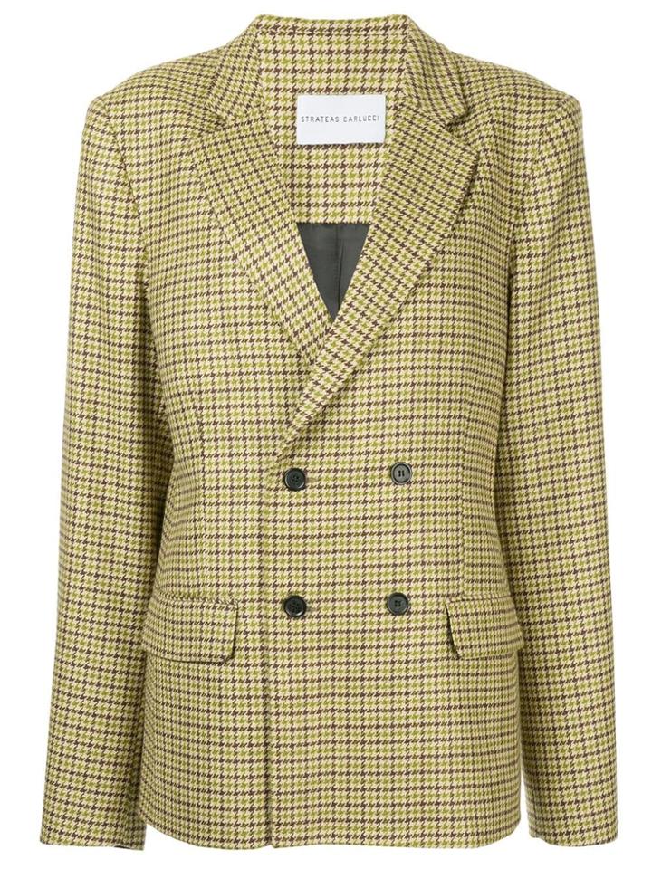 Strateas Carlucci Macro Blazer - Brown