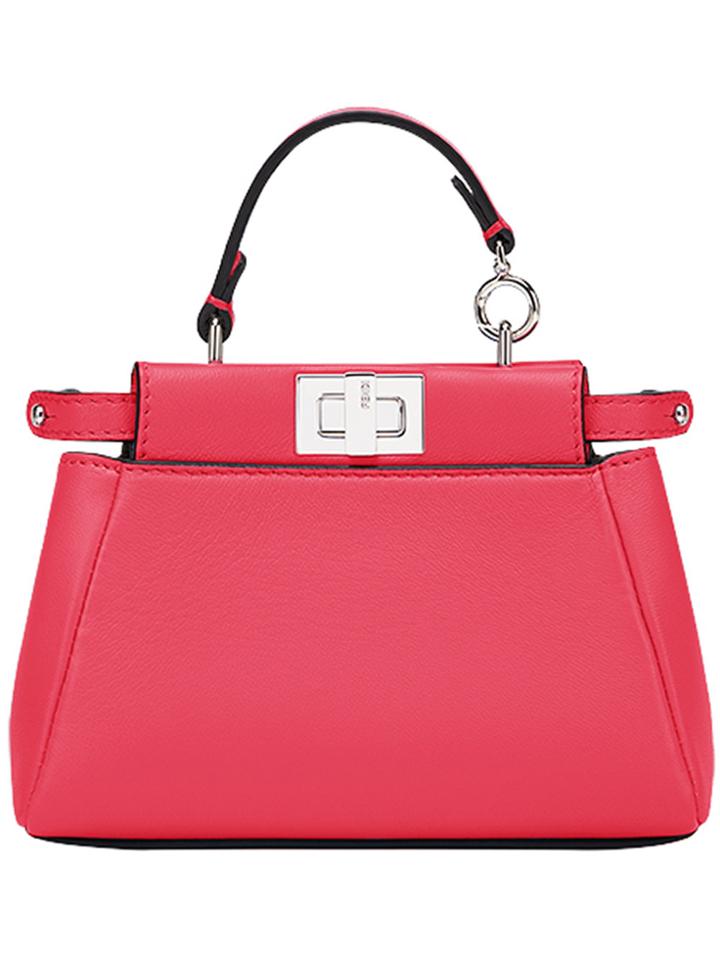 Fendi Mini Peekaboo Tote Bag - Pink & Purple