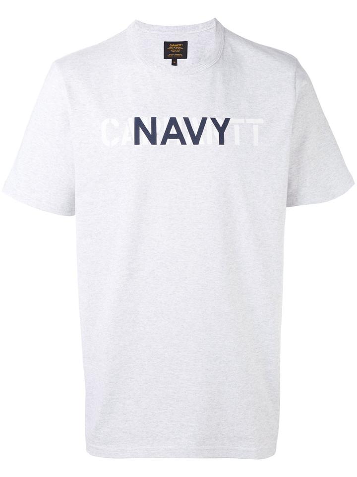 Carhartt - Slogan T-shirt - Men - Cotton - M, Grey, Cotton