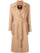 S.w.o.r.d 6.6.44 Fur Pockets Trench Coat - Nude & Neutrals