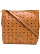 Mcm All-over Logo Tote Bag - Brown