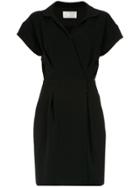 Lilly Sarti Wrap Style Dress - Black