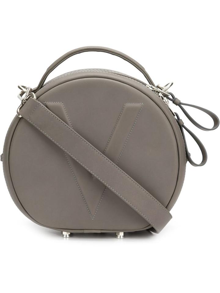 Valas Embossed V Tote, Women's, Grey