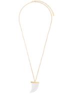 Saint Laurent Horn Pendant Necklace - Gold