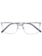 Dolce & Gabbana Rectangular Frame Glasses, Grey, Metal