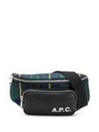 A.p.c. Tartan Camden Belt Bag - Blue