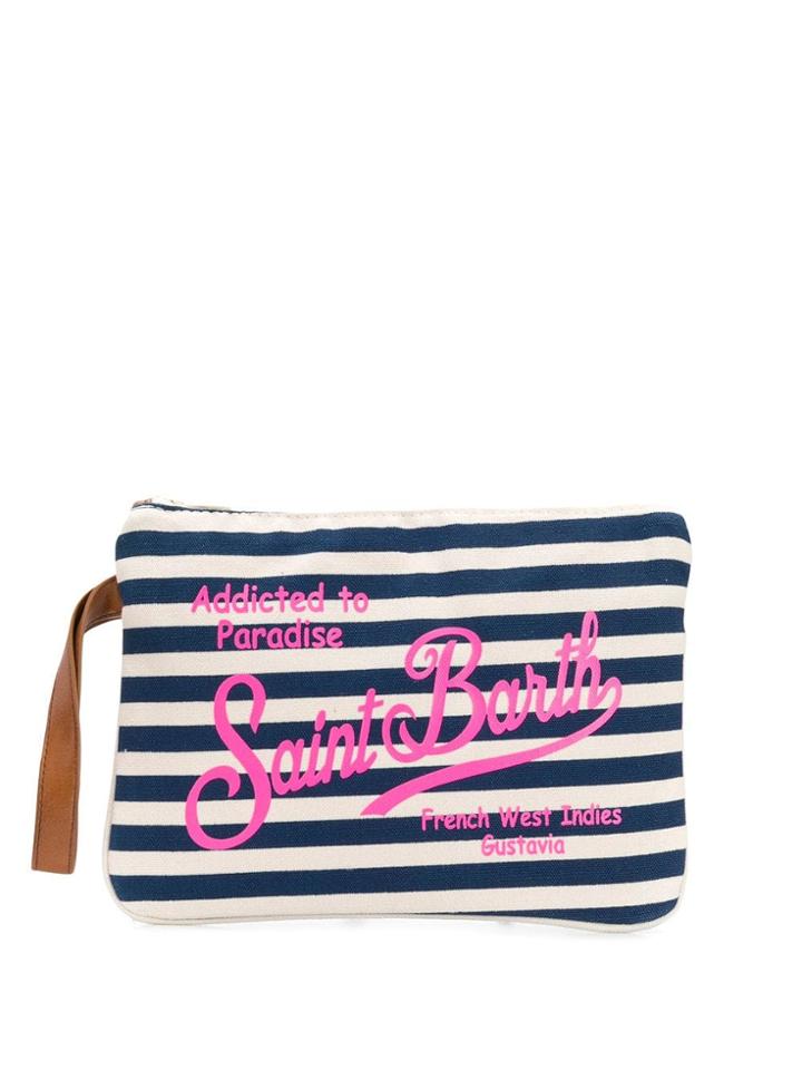 Mc2 Saint Barth Parisienne Striped Clutch - Blue