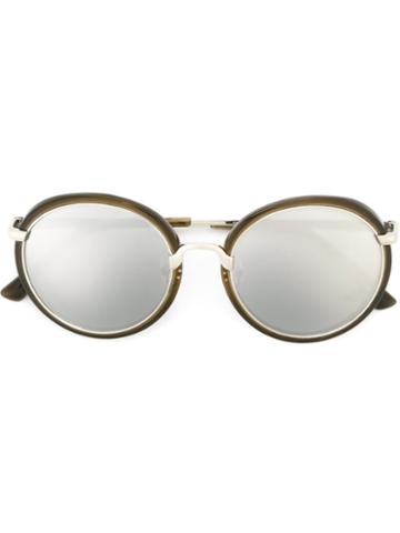 Dries Van Noten Eyewear Dries Van Noten Eyewear X Linda Farrow Collaboration Contrast Frame Sunglasses, Women's, Grey, Acetate