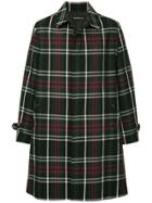 Undercover Checked Single Breasted Coat - Multicolour