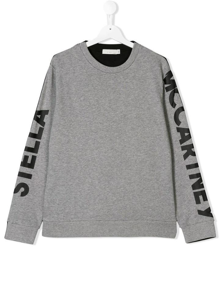 Stella Mccartney Kids Logo Print Sweatshirt - Grey