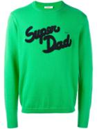 Sun 68 Super Dad Patch Sweater, Men's, Size: Large, Green, Cotton/wool