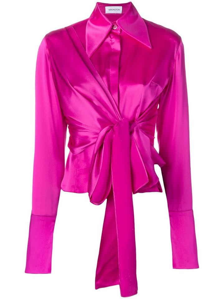 16arlington Shirt With Knot Detail - Pink
