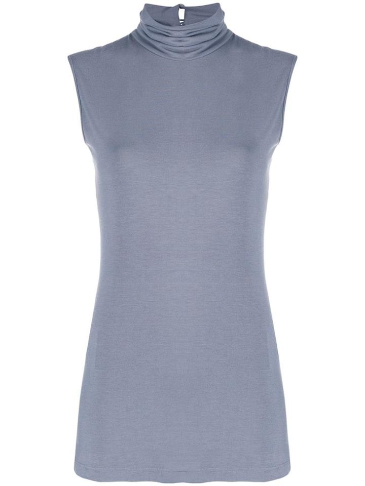 Styland Roll Neck Top - Grey